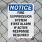 Signmission Fire Suppression System First OSHA Notice Sign, Plastic, 7in W x 10in L, 2PK OS-2PACK-NS-P-710-V-12702 - alternate 2